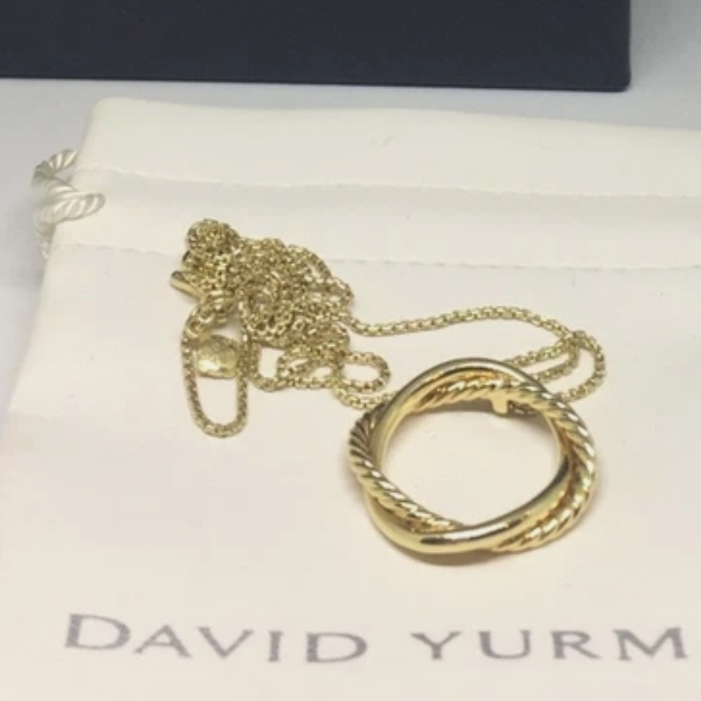 David Yurman Twisted Gold Necklace